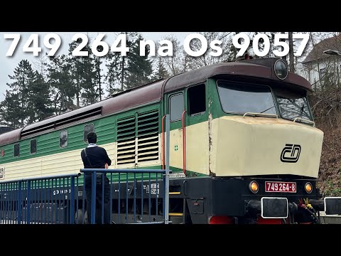 749 264 na Os 9057! Vrané nad Vltavou 4.12. 2022