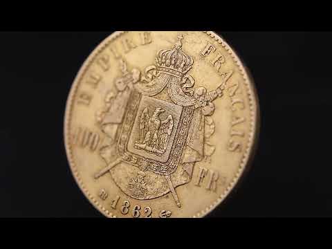 Münze, Frankreich, Napoleon III, 100 Francs, 1862, Strasbourg, S+, Gold