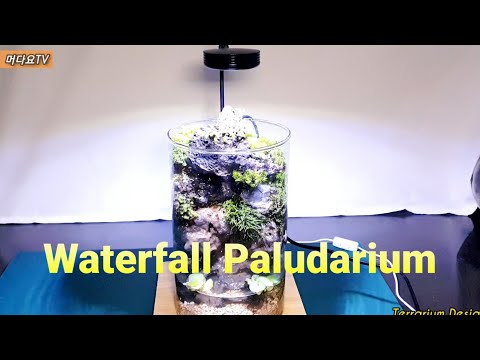 , title : 'Waterfall Paludarium 화병으로도 가능한 미니멀 라이프! 물멍' 팔루다리움'