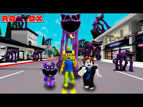 Cousin Bacon and Jehx Escape Catnap Attack in Brookhaven | JehxTp