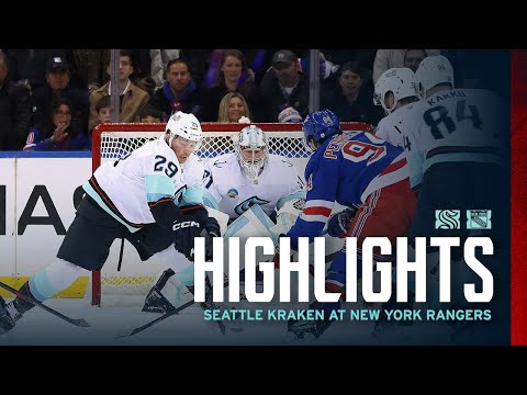 Seattle Kraken at New York Rangers  | 1/12 Game Highlights