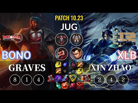 KT Bono Graves vs RNG XLB Xin Zhao Jungle - KR Patch 10.23