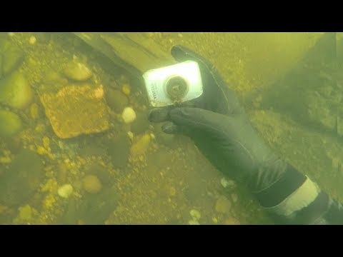 I Found a Camera Underwater in River While Scuba Diving! (Does it Still Work??) | DALLMYD