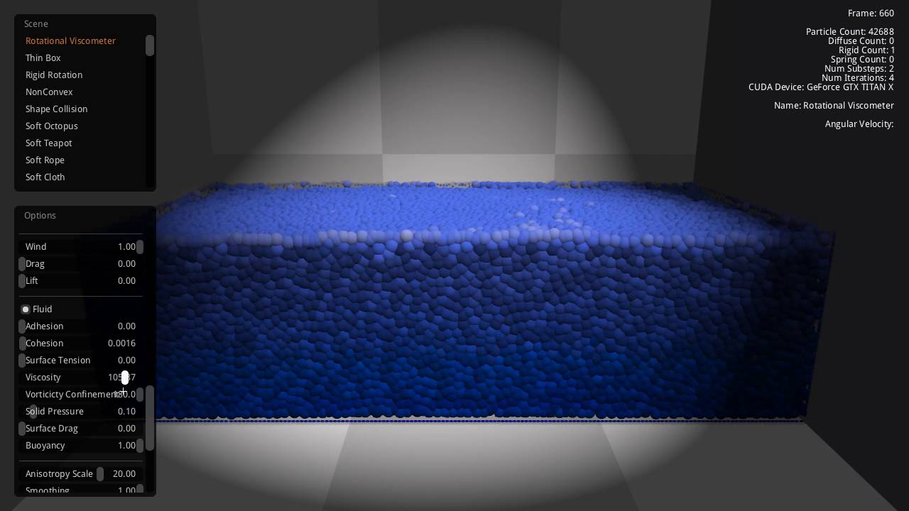 Nvidia Flex [Rotation + Fluid]