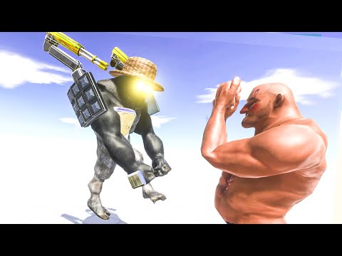 ARMORED KING KHUNG vs HILL GIANT - Animal Revolt Battle Simulator