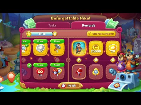 @Fishdom Win Strikes Level 5790 - 5792. Unforgettable Hike Level 34 Unlocked.