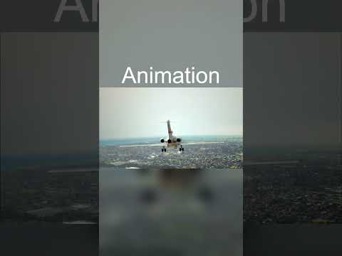 Animation vs. Real Life - PSA Flight 182 Crash  #airdisasters #planecrash #psa #boeing727