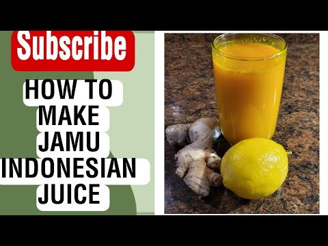 Jamu - Indonesian Turmeric &  Ginger Root Drink @rhondashealthylifestyle