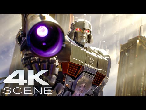 D-16 Becomes MEGATRON (4K UHD) Fight Scene - Transformers One Action Movie Clip