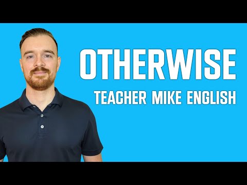 OTHERWISE (meaning and usage in English)