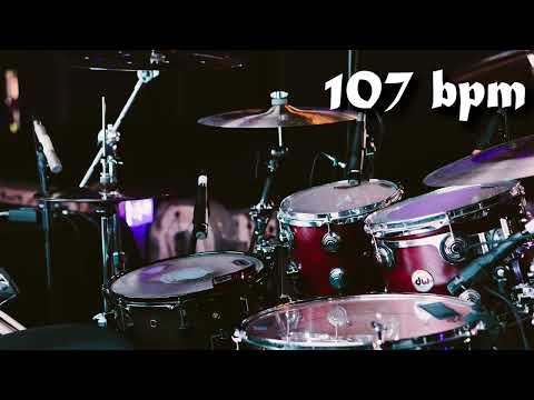 107 Bpm Drum Track Batería - Straight Beat Eighth Notes