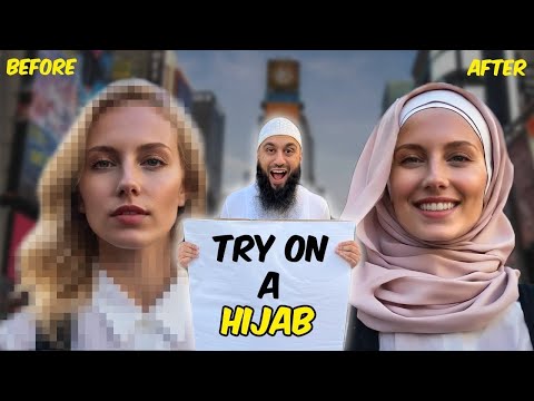 Hijab Transformation in Times Square! SOCIAL EXPERIMENT! - Ft Sana Khan
