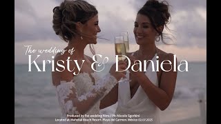 Download the video "Kristy & Daniela's Wedding at Mahekal Resort, Playa del Carmen | Lesbian Wedding 💍#lesbian #wedding"