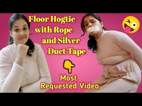 Stuff Handkerchief Floor Hogtie Duct Tape Challenge Part 2 || Most Requested Video 🙏
