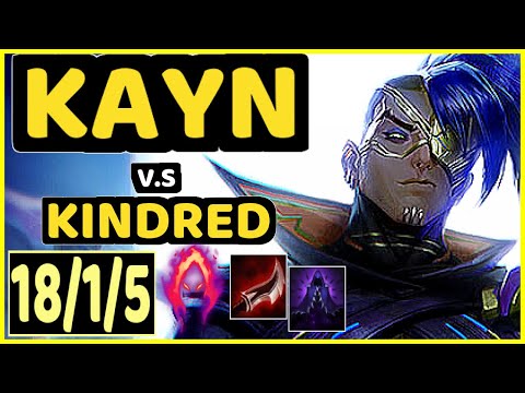 KARASMAI (KAYN) vs KINDRED - 18/1/5 KDA JUNGLE GAMEPLAY - NA Ranked GRANDMASTER