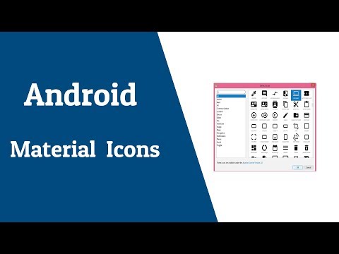 How to use / add material icons in android studio.