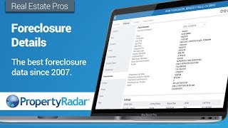 Getting Foreclosure Details in PropertyRadar