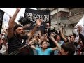 Al-Nusra Front supporters demonstrate against the US coalition