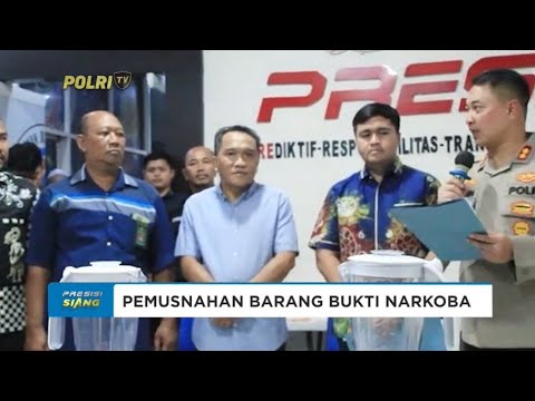 POLRESTA BANJARMASIN MUSNAHKAN BARANG BUKTI NARKOTIKA