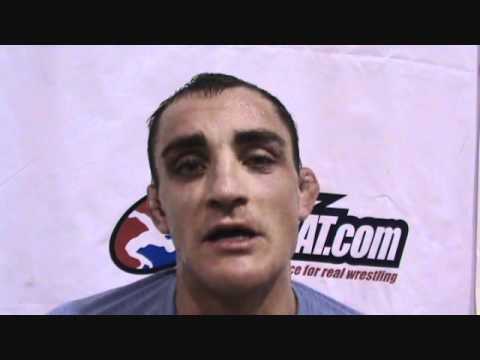 US OPEN -  Aaron Sieracki after semifinal win at 74 kg over Ben Provisor