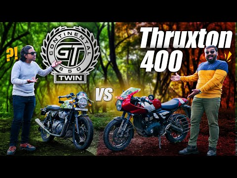 Royal Enfield GT 650 vs Thruxton 400
