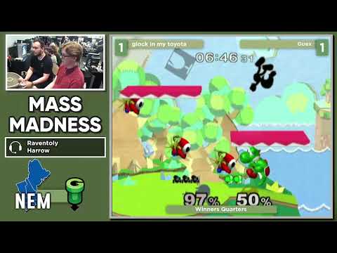 Mass Madness 41 SSBM - glock in my toyota (Mr. G&W) vs. Guex (Yoshi) - Melee WQF