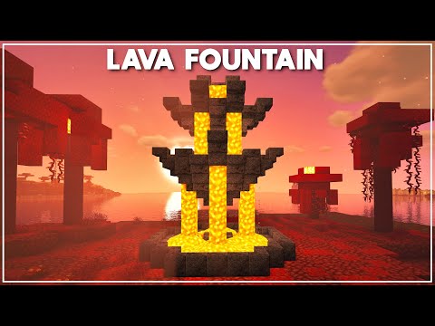 LAVA FOUNTAIN TUTORIAL! Build it shizo style in Minecraft!