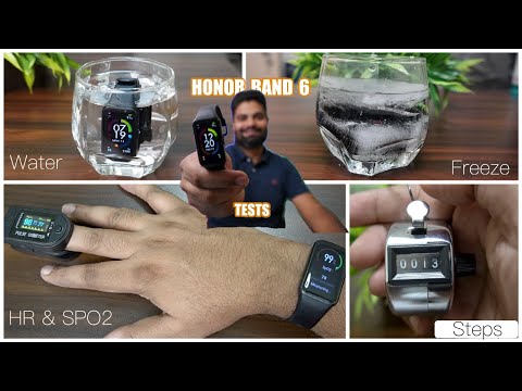 Honor Band 6 Ultimate Accuracy & Durability Test: Steps, HR, SPO2, Water Resistance & Freeze Tests