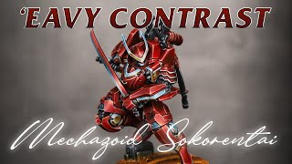 Can you paint Chrome NMM using CONTRAST PAINTS? - Mechazoid Sokorentai @CorvusBelliOfficial