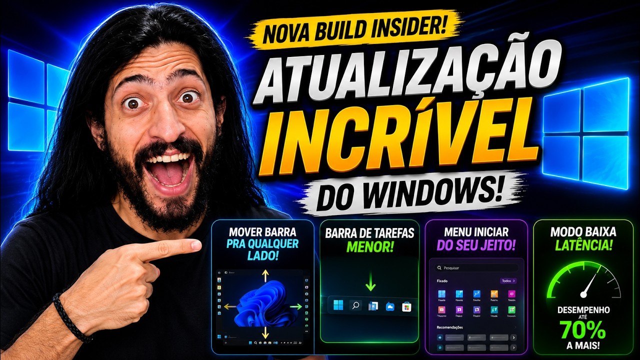 Esperei isso por ANOS no Windows 11! Mova a Barra, Personalize o Menu e 70% mais rápido