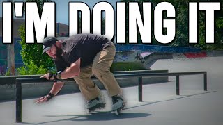 Skating My 1st REAL Rail // Faction Plastik // Aggressive Inline Skate Vlog