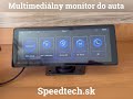 LCD monitor 10,26" - Apple CarPlay / Android auto / Bluetooth / USB / micro SD / kamerový vstup - Video Youtube