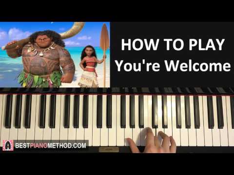 HOW TO PLAY - Dwayne Johnson - You're Welcome (Moana OST) (Piano Tutorial Lesson)