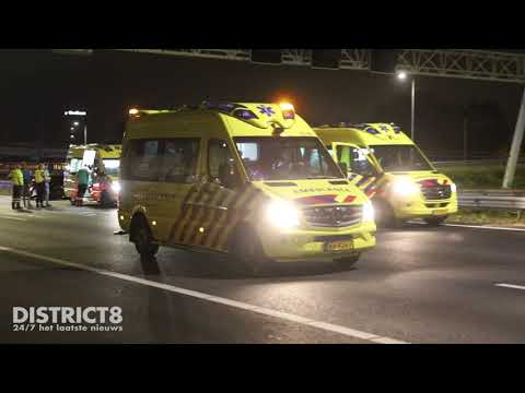 Snelweg volledig afgesloten door ongeluk met vrachtwagen A12 Den Haag