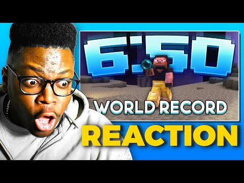 REACTING TO NEW MINECRAFT SPEEDRUN WORLD RECORD