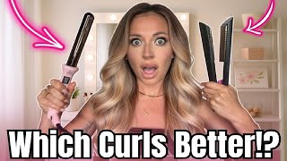 Wand VS Flat Iron… TESTED! Which gives better curls!?