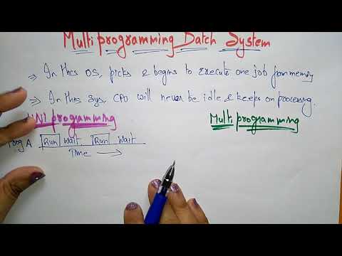 Multiprogramming batch system | OS | Lec 4 | Bhanu Priya