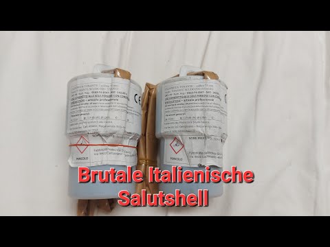 3 " inch Italian titanium Salute Shell 142g Bks brutaler salutknall italien zylinder 75mm
