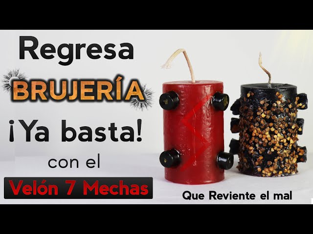 Vídeo relacionado con Velón con Mechas Negro Siete Tumba Trabajos con Ritual Rompe Magias Hechizos Eliminar Amarres Conjuros Mal de Ojo Quitar Conjuros