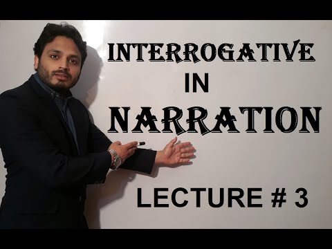 How to make interrogative in Direct Indirect | Narration | By Syed Ali Raza Kazmi