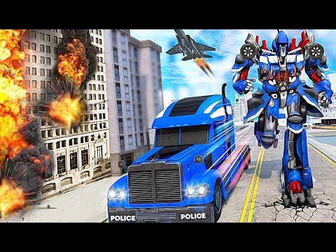 Indian Police Robot Transform Truck - Mission 1 - Level 2