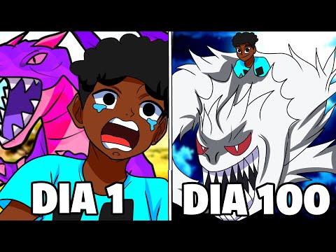 Eu sobrevivi 100 dias como REI DE DRAGÕES no Minecraft