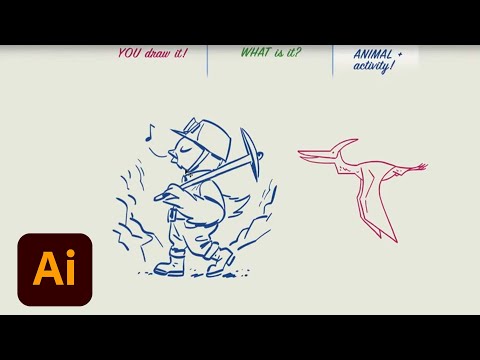 Draw Along with Kyle T. Webster - Pterodactyl | Adobe Creative Cloud