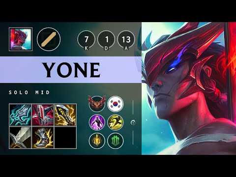 Yone Mid vs Ahri - KR Grandmaster Patch 25.11