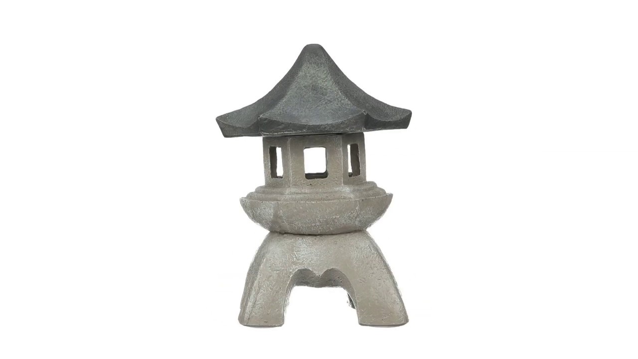 Asian Temple Pagoda Lantern Statue: Medium Video
