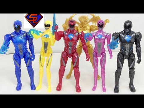 Power Rangers 2017 Movie Power Ranger Team With Goldar Target Exclusive 6 Pack Figure Review