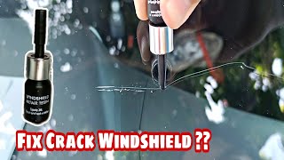 How To Fix Crack Windshield Car | It is work or Cap 🧢 Windshield Repair Resin
