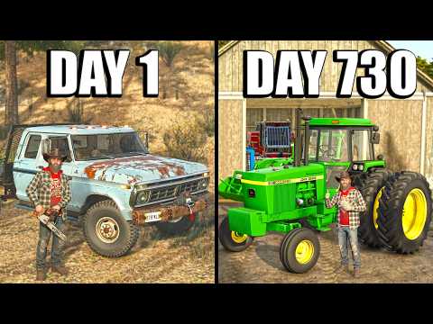 I SPENT 2 YEARS BUILDING A FARM WITH $0 AND A TRUCK - (SURVIVAL FARMING SERIES 2)