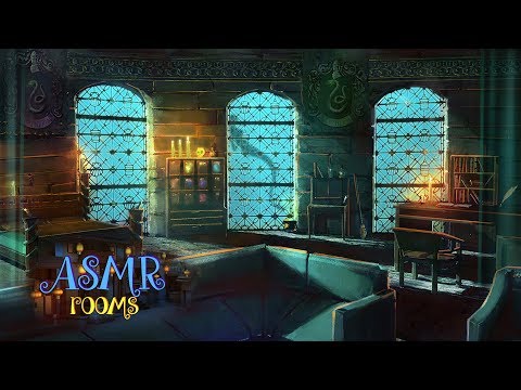 Harry Potter Inspired ASMR - 🐍 Slytherin Dormitory 🐍 - Calming Underwater Magic Ambience