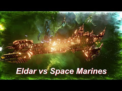 Eldar vs Space Marines! Rank 77, Heroic Difficulty, 1500 Points - Battlefleet Gothic Armada